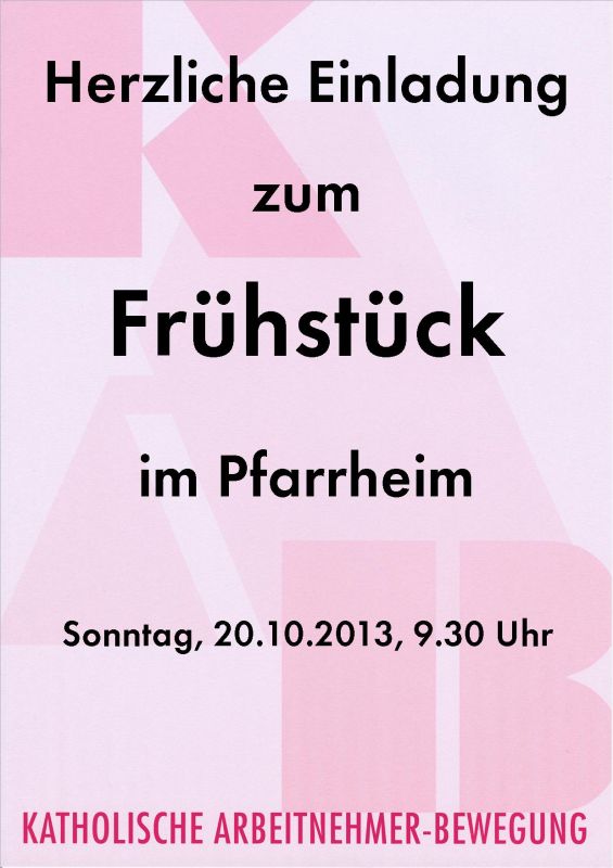 Plakat Frühstück-2013-10-20